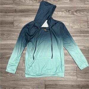 Gradient Blue and Green Hoodie